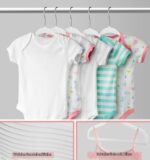 MangoKit 50er Set Baby Kleiderbügel aus Samt – Rutschfest & Platzsparend (28cm) – Bild 4