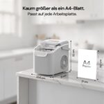 Kismile Eiswürfelmaschine – 11,8 kg/24h in 6 Min. | 2 Grössenfunktionen & Selbstreinigung – Bild 3