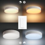 Philips Hue Enrave LED-Deckenleuchte – Smarte Beleuchtung mit 50.000 Weisstoenen – Bild 6