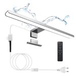KYOTECH LED Spiegelleuchte 400mm 12W 800LM – Dimmbar mit Fernbedienung & IP44 Wasserschutz