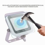 2er Set LED Aussenstrahler 50W – 5000 Lumen Kaltweiß IP65 Wasserdicht für Garten & Garage – Bild 5