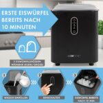 Clatronic Eiswürfelmaschine EWB 3798 – Eiswürfel in 10 Minuten, bis 10kg/24h – Bild 3