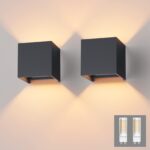 Klighten 2er Set Wandleuchte G9 LED 3000K – IP54 Wandlampe für Innen & Aussen