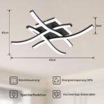 MELAYR LED Deckenleuchte 29W mit 3 Farbtemperaturen – Moderne Deckenlampe für Wohnzimmer & Büro – Bild 6
