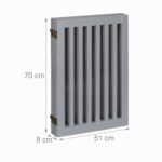 Relaxdays Hundeabsperrgitter 70 cm – Flexibles Treppengitter für sichere Raumtrennung – Bild 3