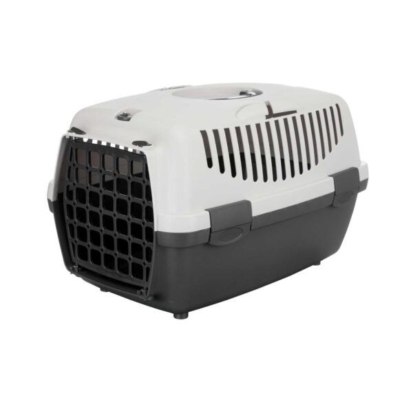 TRIXIE Transportbox Capri 2 XS-S – 34 x 31 x 55 cm Leichte Hundebox mit Metalltür