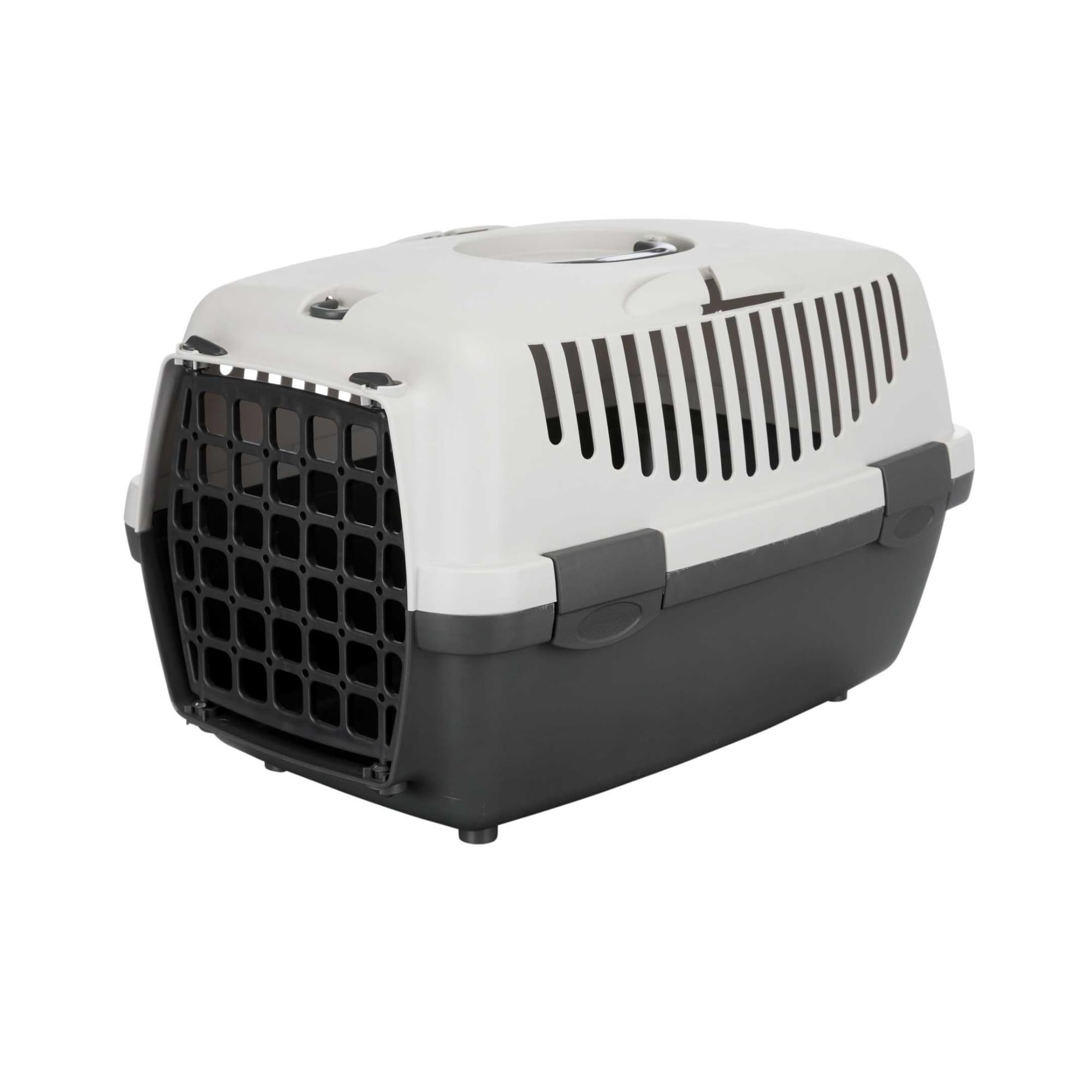 TRIXIE Transportbox Capri 2 XS-S – 34 x 31 x 55 cm Leichte Hundebox mit Metalltür
