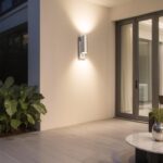 JNR Edelstahl Aussenlampe mit Bewegungsmelder – IP54 Wandleuchte 230V für Eingang & Garten – Bild 8