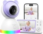 YESIMOM Babyphone 2K/3MP mit 5" HD Display – WLAN & App Babyfon mit AI-Tracking & Nachtsicht