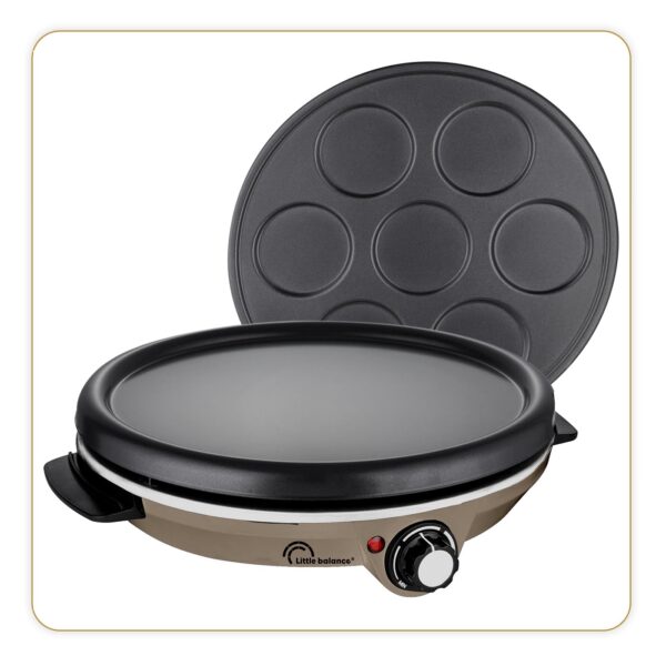 LITTLE BALANCE Crêpe-Pfanne Duo 1000 – Elektrische Crêpes & Pancakes mit 2 Platten