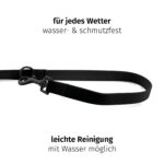 Floxik PVC Hundeleine 3m Schwarz – Verstellbare Führleine für mittlere & grosse Hunde – Bild 6