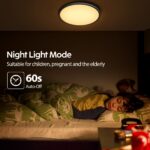 Aisutha LED Deckenleuchte 24W Ø30cm – Dimmbar 3000K-6500K mit Fernbedienung & IP54 – Bild 7