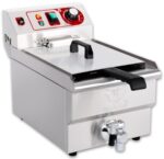 Beeketal BWF-101P Profi Kaltzonenfritteuse 10 Liter – Gastro Fritteuse mit Doppelheizspirale