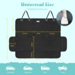 Nobleza Hundedecke Auto Rückbank 137x121cm – Wasserdicht & Kratzfest für alle Automodelle – Bild 2