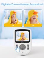 TakTark Babyphone mit Kamera 2,8 Zoll – 720p HD Überwachung ohne WLAN für Eltern – Bild 6