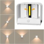 GuKKK LED-Wandleuchte mit Bewegungsmelder – 2er Set Akku Wandlampe 3000K – Bild 6