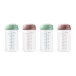 Premium Muttermilch-Aufbewahrungsflaschen aus Glas, 4 x 180 ml – ana baby