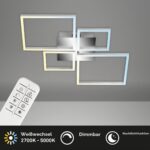 BRILONER LED Deckenlampe 75x47cm mit Fernbedienung – Dimmbar & Farbtemperatursteuerung – Bild 3