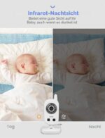 GHB Video Babyphone 2,4 GHz mit Infrarot-Nachtsicht – 300m Reichweite & Gegensprechfunktion – Bild 5
