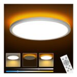 slochi LED-Deckenleuchte 24W Rund Dimmbar – Fernbedienung, Nachtlicht & Farbtemperatur – Bild 2