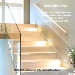 Lam(MS)pen LED Treppenlicht mit Bewegungsmelder 3000K 1.5W 4er-Set – Warmweiss Wandeinbauleuchte für Innen – Bild 7