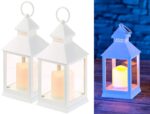 Lunartec LED Sturmlaterne 2er Pack – Flackernde LED-Kerze mit Timer & Batteriebetrieb – Bild 2