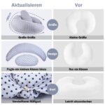 Chilling Home XXL Stillkissen 2 in 1 – Schwangerschaftskissen & Seitenschläferkissen Blau – Bild 5