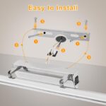 Dehobo LED Spiegelleuchte 42cm 9W – Badezimmerleuchte IP44 Neutralweiss 4000K mit Schalter – Bild 4