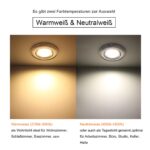 HiBay 4er LED Einbaustrahler Set GU10 5W Warmweiss – Energiesparend für Wohnräume – Bild 6