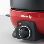 H.Koenig ALP1800 Elektrisches Fonduegerät 2L – Edelstahl Set für 6 Personen – Bild 5