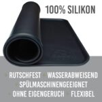 KaraLuna Silikon Napfunterlage 60x40 cm – Rutschfeste Futtermatte für Hunde & Katzen – Bild 2