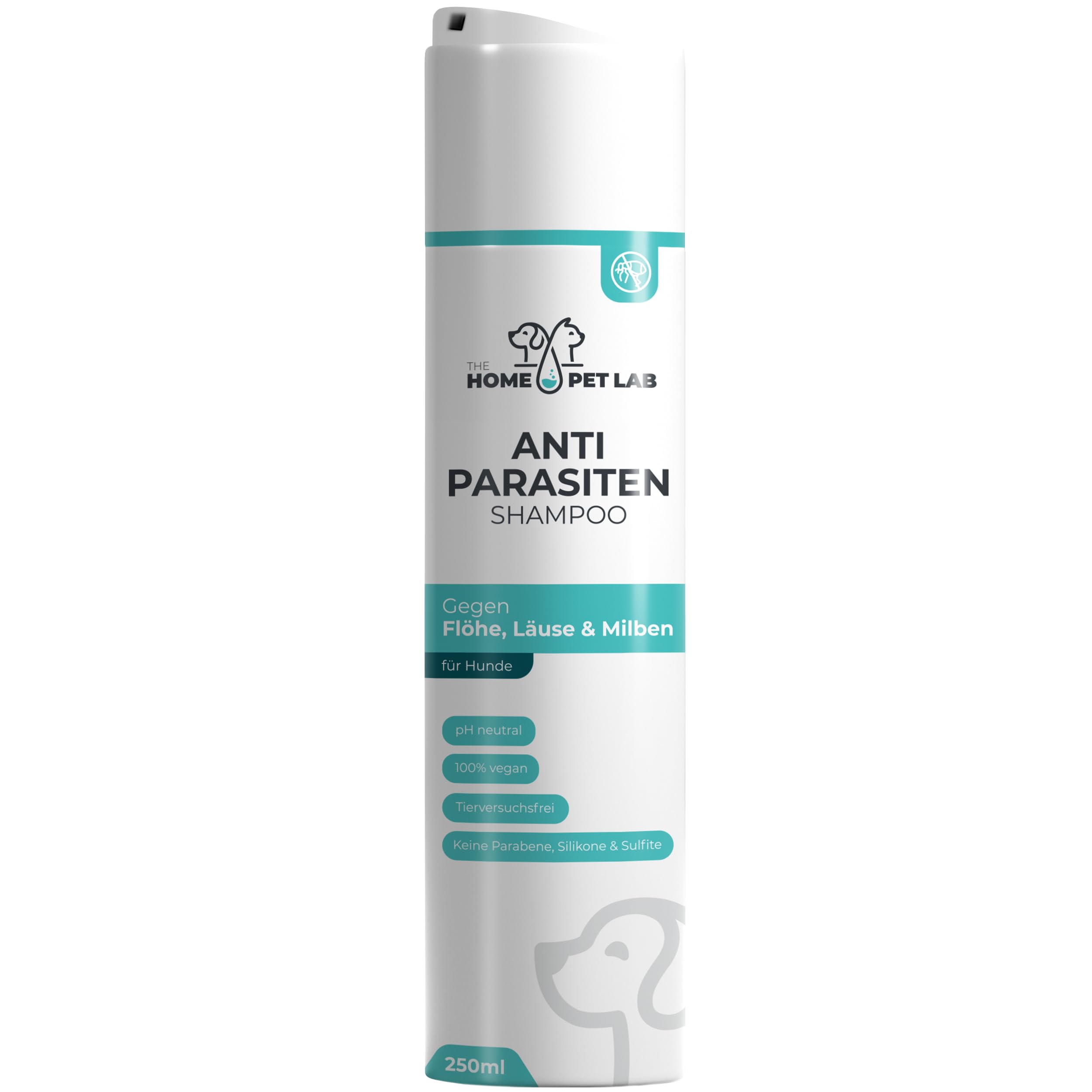 The Home Pet Lab Hundeshampoo gegen Parasiten – 250ml Floh-, Milben- & Zeckenschutz