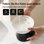 PTOBER Antischlingnapf Katze Keramik erhöht – Labyrinth-Futternapf für gesundes Fressen – Bild 6