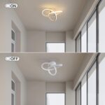 Goeco LED Deckenleuchte 20W 2200LM mit 3 Farbtemperaturen – Moderne Spiralleuchte für Wohnräume – Bild 6