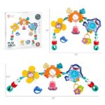 Neuytiky Kinderwagen Spielbogen mit Tieranhängern – Motorikspielzeug für Babys 0–12 Monate – Bild 2