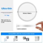 Peasur LED Deckenleuchte 24W Rund – Ultradünn mit 5 Farbtemperaturen für Bad & Wohnraum – Bild 5