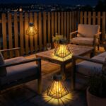 2x Bseical Solar Laternen Außen – Vintage Hängeleuchten IP65 Wetterfest für Garten & Terrasse – Bild 3