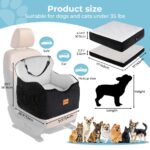 KYG Hundeautositz 43x43 cm – Sicherer Autositz für kleine bis mittlere Hunde bis 15 kg – Bild 4