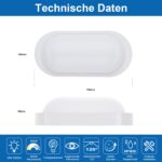Yesenlight LED Kellerlampe 18W 2000lm 4000K IP65 – Wasserfeste Wandleuchte für Innen & Aussen – Bild 2