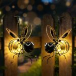 2er-Pack SKIKHN Bienen-Solarleuchten mit LED – Wetterfeste Gartendeko für Balkon & Terrasse