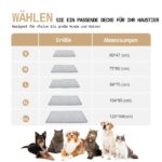 Snocyo Kühldecke 89×75cm – wasserdichte Hundedecke mit Plüsch für alle Jahreszeiten – Bild 8