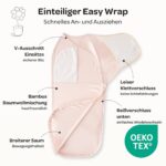 Momcozy Pucksack Baby 0-3 Monate Bambus 2er Pack – Geborgenheit & einfaches Wickeln – Bild 2