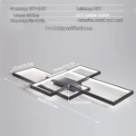ASDMD LED Deckenleuchte 90cm Aluminium – Dimmbar mit Fernbedienung & 3000K-6000K – Bild 6