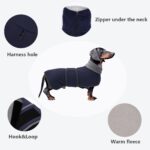 Morezi Winterhundejacke M mit Flusenfutter & Klettverschluss – Wärmeschutz für kleine Hunde – Bild 3