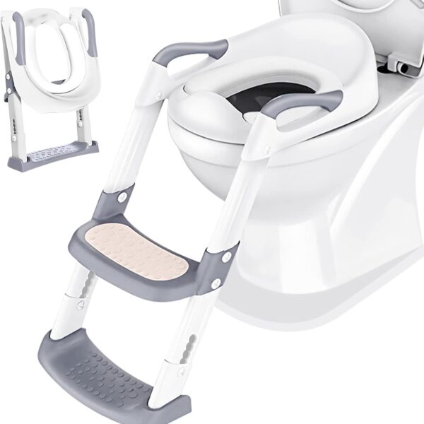 Boby's Toilettensitz mit Treppe – Höhenverstellbarer Toilettentrainer für Kleinkinder