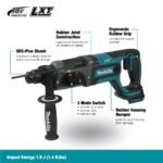 Makita DHR241Z Akku-Bohrhammer 18 V – Professionaler Bohrhammer mit SDS-Plus – Bild 3