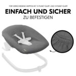 hauck Schonbezug für Alpha Bouncer – Atmungsaktive Musselin-Baumwolle (Dark Grey) – Bild 6