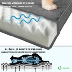 VOUNOT Orthopädisches Hundebett 115x81 cm mit abnehmbarer Kühlmatte – 2in1 Komfortsystem für grosse Hunde – Bild 4