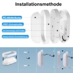 IEGLED 2er Set 12W LED Bewegungsmelder Wandleuchte IP65 – Intelligente Feuchtraumleuchte für Keller & Garage – Bild 7