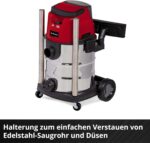 Einhell Akku-Nass-Trockensauger TE-VC 36/25 Li S-Solo – 25L Edelstahlbehälter, Power X-Change – Bild 11